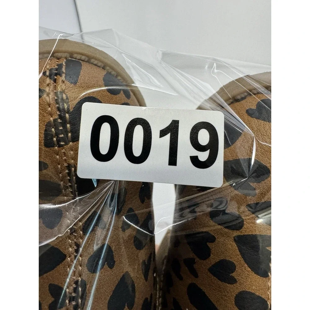 Carter's Toddler Girls Brown/Black Heart Leopard‎ Print Boots Shoes Size 7